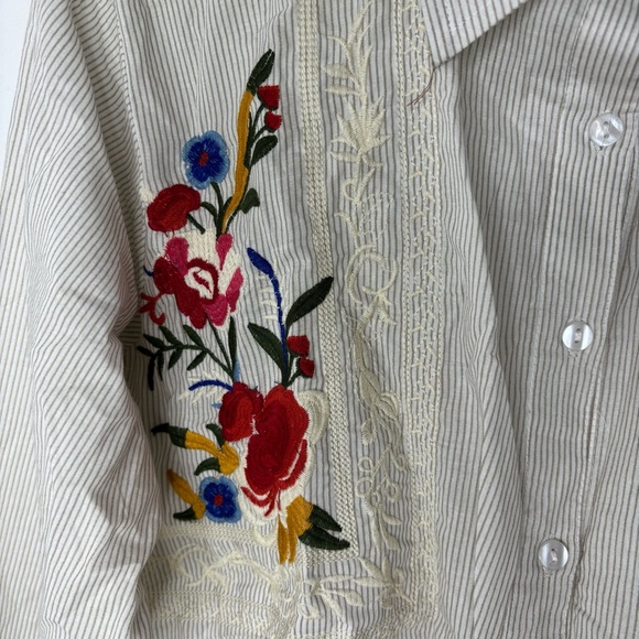 Chic Connection Striped Button-Up Shirt - Picture 4 of 6